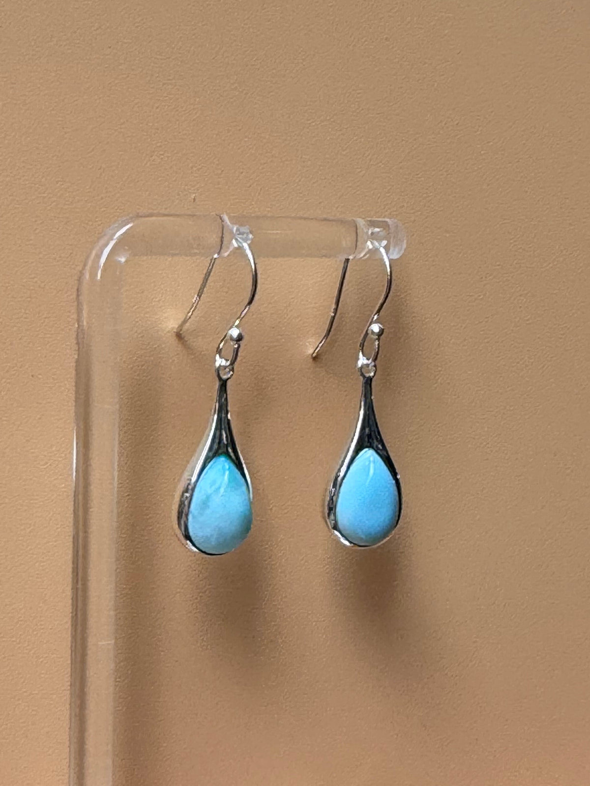Larimar Teardrop Earrings