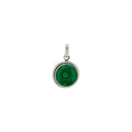 Malachite Cabochon Circle Pendant