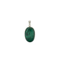 Malachite Cabochon Oval Pendant II