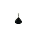 Black Onyx Faceted Teardrop Pendant