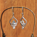 Blue Topaz Faceted Chandelier Earrings