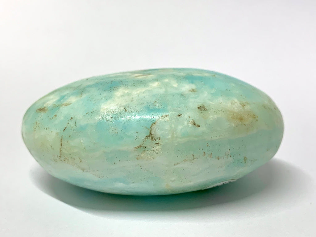 Aqua-toned Caribbean Calcite Cabochon Crystal